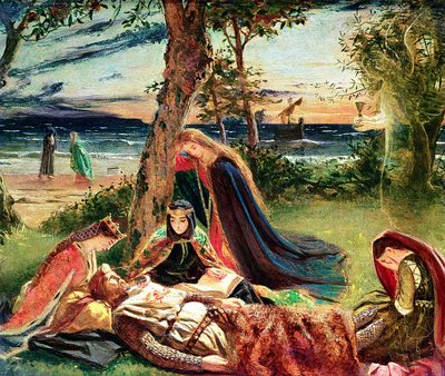 The Death of Arthur, c.1861 by James Archer